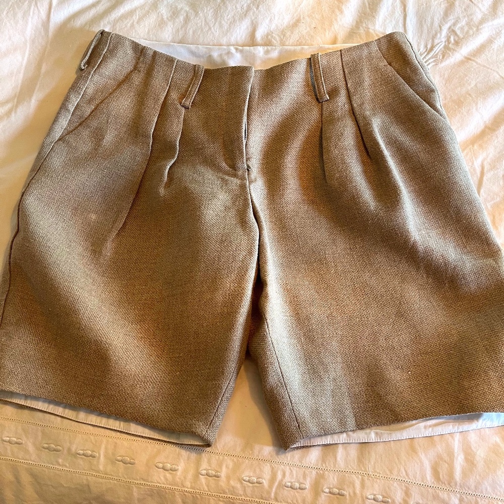 Heavyweight linen shorts